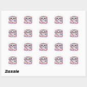 Autocollant de fantaisie licorne dragon bébé paste (Feuille)