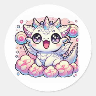 Autocollant de fantaisie licorne dragon bébé paste