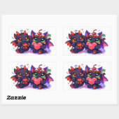 Autocollant de fantasy adorable de Pulspunkys (Feuille)