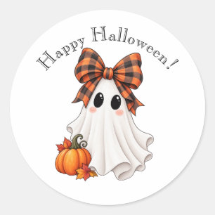 Autocollant de fantôme de fille joyeux Halloween m