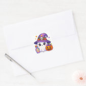 Autocollant de fantôme de sorcière mignon d'Hallow (Enveloppe)