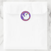 Autocollant de fantôme mignon d'Halloween – Trick  (Sac)