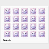 Autocollant de fantôme mignon pastel kawaii pour H (Feuille)