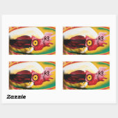 Autocollant de faucon de poulet (Feuille)