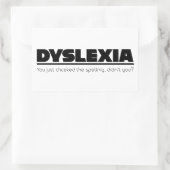 Autocollant de faute d'orthographe de dyslexie (Sac)