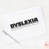 Autocollant de faute d'orthographe de dyslexie (Enveloppe)