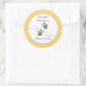 Autocollant de faveur d'abeille bourdon jaune gris (Sac)