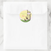 Autocollant de faveur d'anniversaire de forêt (Sac)