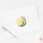 Autocollant de faveur d'anniversaire de forêt (Enveloppe)