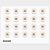 Autocollant de faveur d'anniversaire de glaçage de (Feuille)