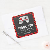 Autocollant de faveur d'anniversaire de jeu vidéo (Enveloppe)