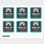 Autocollant de faveur d'anniversaire de jeu vidéo (Feuille)