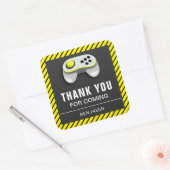 Autocollant de faveur d'anniversaire de jeu vidéo (Enveloppe)