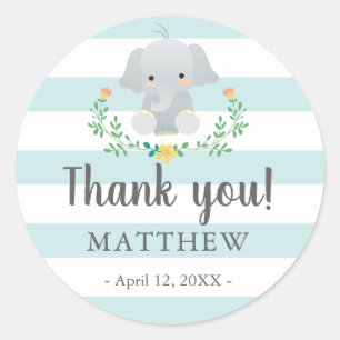 Autocollant de faveur de baby shower pour le béb