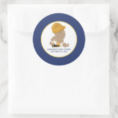 Autocollant de faveur de douche bébé garçon de con (Sac)