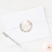 Autocollant de faveur de douche de mariage à fleur (Enveloppe)