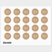 Autocollant de faveur de fête d'anniversaire de CO (Feuille)