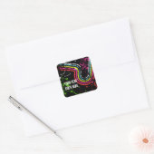 Autocollant de faveur de fête d'anniversaire rétro (Enveloppe)