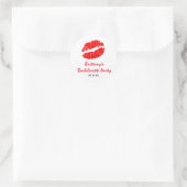 Autocollant de faveur de fête de baiser de lèvres (Sac)