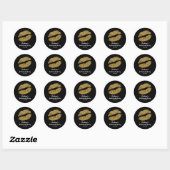 Autocollant de Faveur de Fête de Bisou de Lèvres d (Feuille)