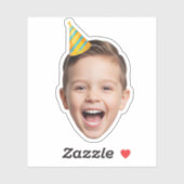 Autocollant de faveur de fête de photo personnalis (Feuille)