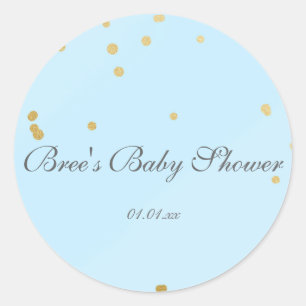 Autocollant de faveur de fête glamour confetti ble
