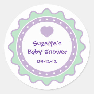 Autocollant de faveur de fête pour bébé Cutietoots