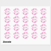 Autocollant de faveur de fleur d'hibiscus rose cha (Feuille)