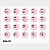Autocollant de faveur de jour de la Saint-Valentin (Feuille)
