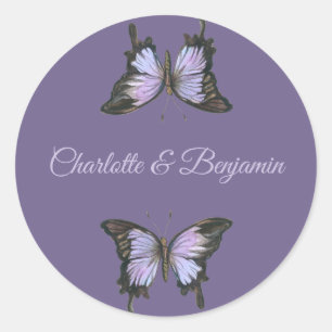 Autocollant de faveur de lavande violette royale é
