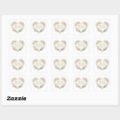 Autocollant de faveur de mariage (Feuille)