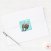 Autocollant de faveur de mariage de plage de (Enveloppe)