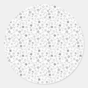 Autocollant de faveur de mariage floral élégant
