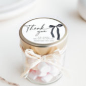 Autocollant de faveur de mariage gothique à ruban