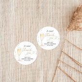 Autocollant de faveur de shower de mariage Perles