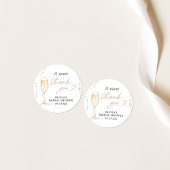 Autocollant de faveur de shower de mariage Perles