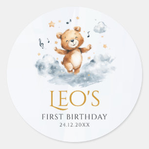 Autocollant de faveur pour le premier anniversaire