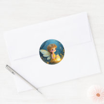 Autocollant de fée mignonne