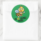 Autocollant de félicitations en forme d'abeille mi (Sac)