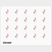 Autocollant de femme de dessin rétros (Feuille)