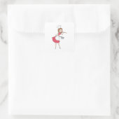 Autocollant de femme de dessin rétros (Sac)
