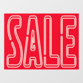 Autocollant de fenêtre 24" x 18" Vente Entreprise (Feuille)