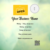 Autocollant de fenêtre 52" x 72" pour les heures d (Feuille 3)