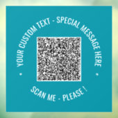 Autocollant de fenêtre à texte personnalisé et cou (Feuille 3)