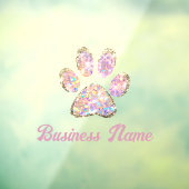 autocollant de fenêtre avec empreinte de patte à p (Feuille 3)