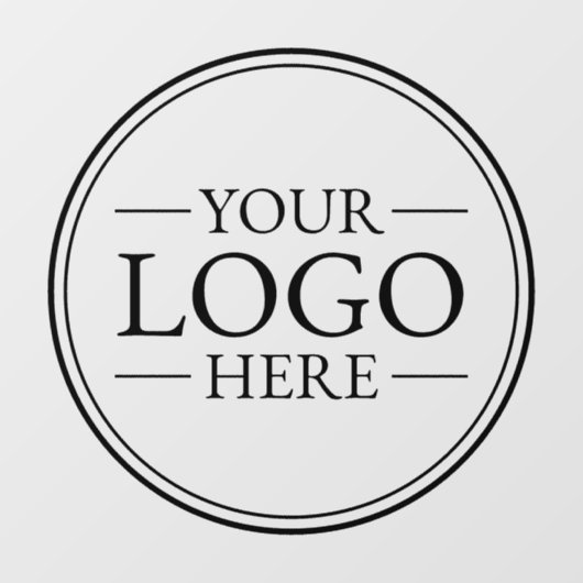 Autocollant de fenêtre avec logo d'entreprise pers (Feuille)