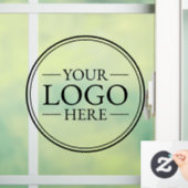 Autocollant de fenêtre avec logo d'entreprise pers (Maison)