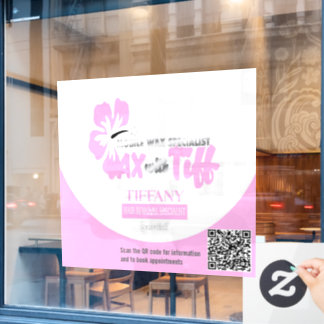 Autocollant de fenêtre clair en cire avec Tiff