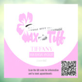 Autocollant de fenêtre clair en cire avec Tiff (Feuille 3)