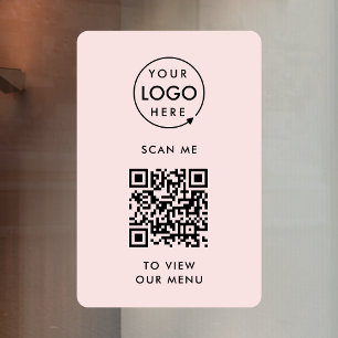 Autocollant de fenêtre Code QR Panneau d'autocol